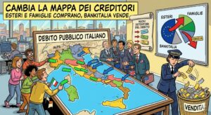 Debito italiano, cambia la mappa dei creditori: esteri e famiglie comprano, Bankitalia vende