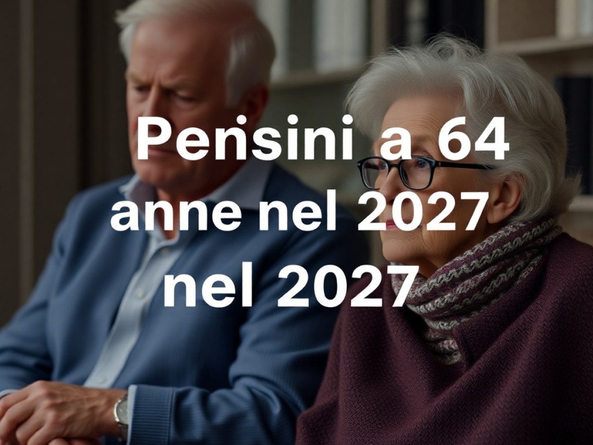 Pensioni a 64 anni nel 2027: fondi pensione, TFR, calcolo del trattamento
